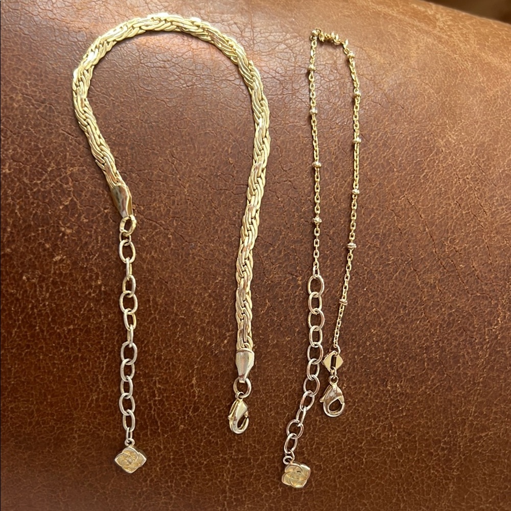 Elegant Gold Chain Bracelet Set